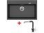 Set Sinks Maximo 780 Metalblack + Mix 3 P GR