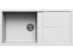 Granitový dřez Elleci Unico 480 White K96