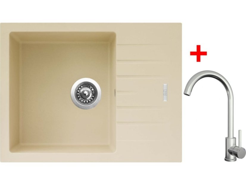 Sinks PERFECTO 650 Sahara + ARCO celonerezová