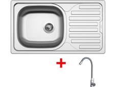 Sinks CLASSIC 760 + ELASTA nerez/šedá