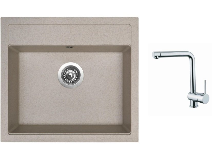Set Sinks SOLO 560 Avena + batéria Sinks MIX 3 chróm