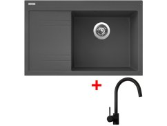 Set Sinks RIM 780 P Titanium + Vitalia černá matná