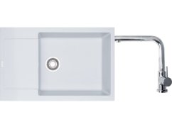 Set Franke MRG 611-78 BB Bílá-led + Franke FN 0147 Chrom