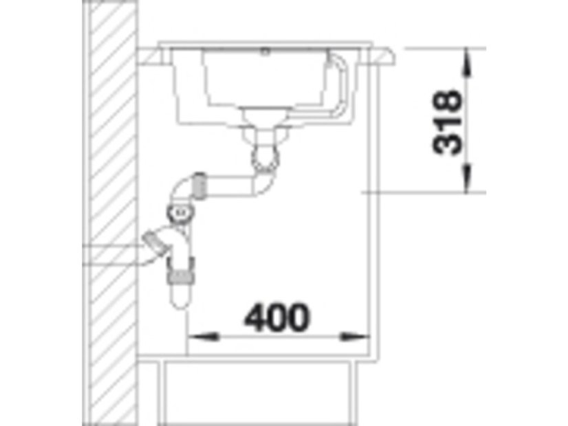 Granitový drez Blanco METRA 6 S Compact biela