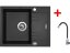 Sinks LINEA 600 XC Metalblack + Elasta nerez/černá