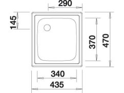 Nerezový dřez Blanco TOP EE 4 x 4 Nerez