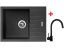 Sinks PERFECTO 650 Pureblack + Vitalia čierná matná