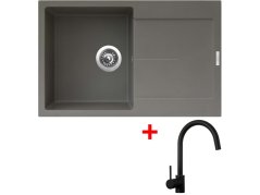 Sinks ULTIMA 790 Truffle + Vitalia čierná matná