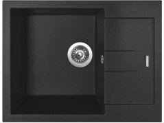 Set Sinks AMANDA 650 Metalblack + batéria Sinks MIX 350 P chróm