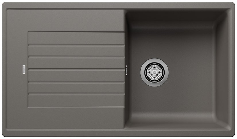 Granitový drez Blanco ZIA 5 S sivá vulkán s excentrom