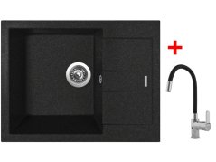 Sinks AMANDA 650 Granblack + Flexia Sinks AMANDA 650 Granblack + Flexia