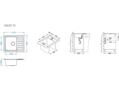 Nerezový drez Alveus GALEO 10