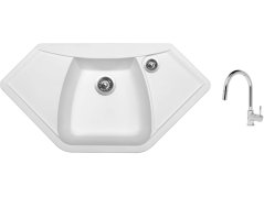 Set Sinks NAIKY 980 Milk + batéria Sinks MIX 35 P chróm