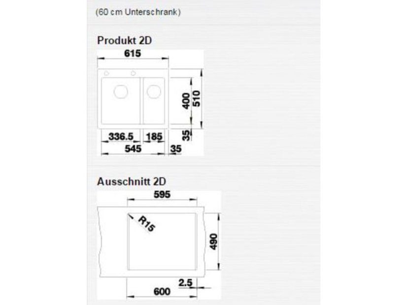 Granitový dřez Blanco PLEON 6 Split šedá skála