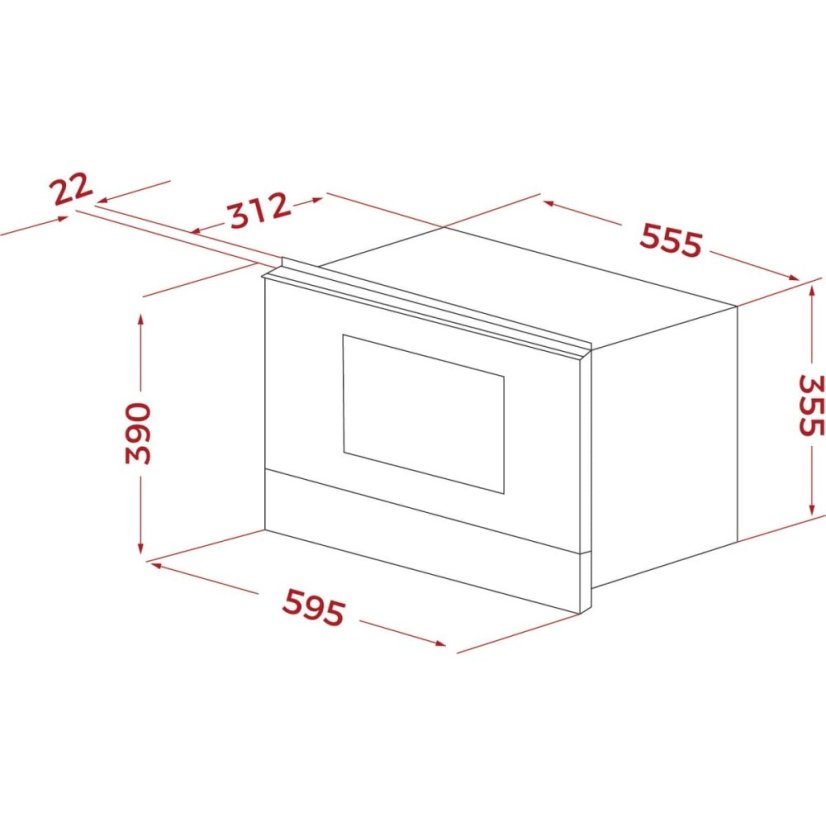 Vstavaná mikrovlnná rúra Teka ML 8220 L BIS BK