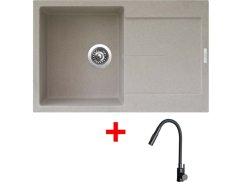 Sinks ULTIMA 790 Avena + ELASTA S čierná matná