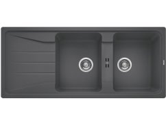 Granitový dřez Blanco SONA 8 S Silgranit šedá skála oboustranné provedení