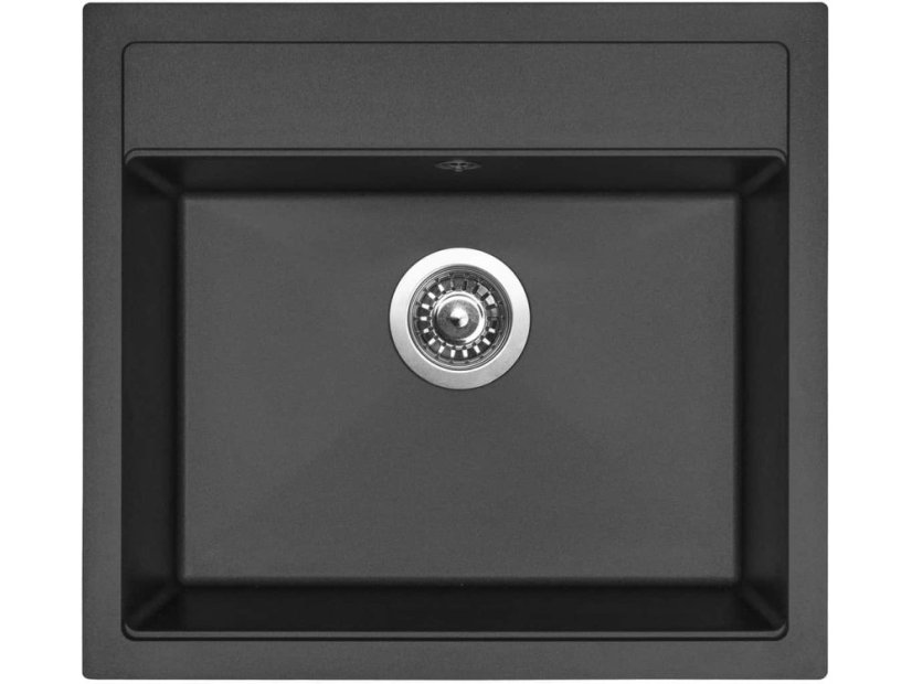 Sinks SOLO 560 Pureblack + Elasta nerez/čierná