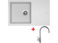 Set Sinks Linea 780 Milk + Vitalia chrom