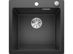 Granitový drez Blanco PLEON 5 InFino čierna s excentrom