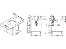 Granitový dřez Alveus NIAGARA 10 černá nákres