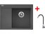 Set Sinks Rim 650 P Titanium + Elasta nerez/černá
