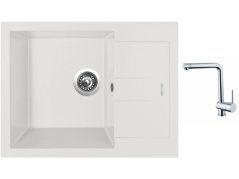 Set Sinks AMANDA 650 Milk + batéria Sinks MIX 3 chróm