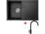 Set Sinks Grande 800 Metalblack + Vitalia GR