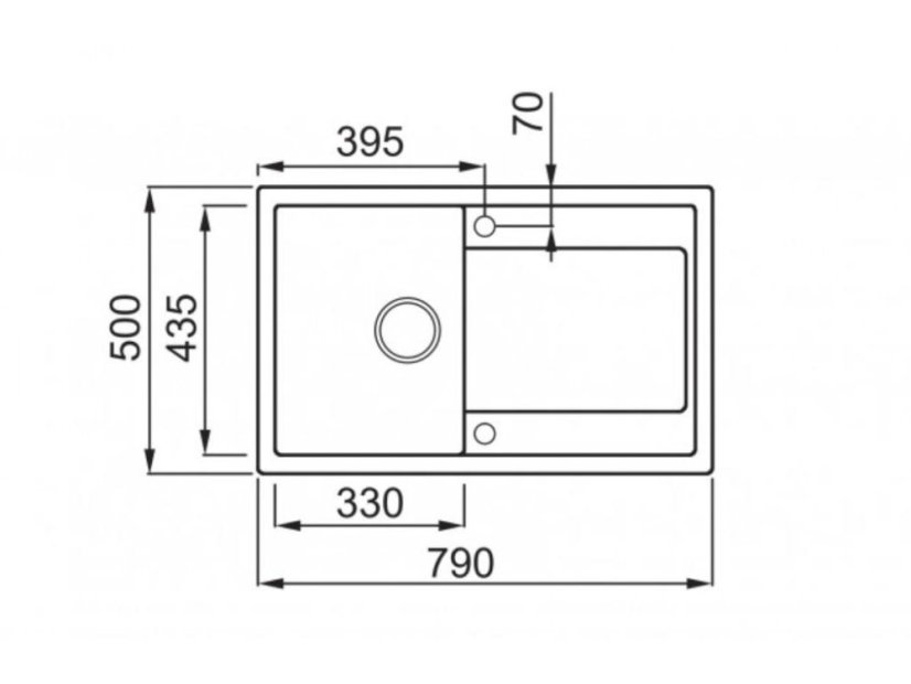 Granitový drez Elleci Life 300 G48