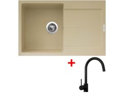 Sinks ULTIMA 790 Sahara + Vitalia čierná matná