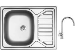 Set Sinks OKIO 650 M matný + baterie Sinks VITALIA chrom