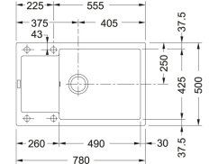 Granitový drez Franke MRG 611-78 BB Pieskový melír