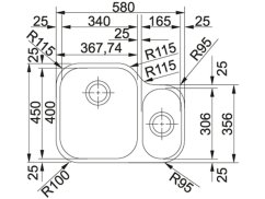 Nerezový drez Franke AMX 160/2