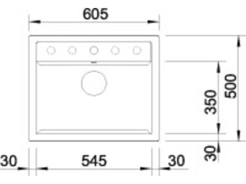 Granitový drez Blanco DALAGO 6 F biela s excentrom