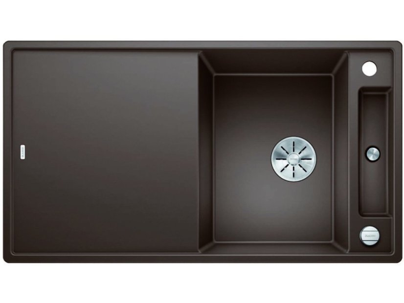 Granitový dřez Blanco AXIA III 5 S-F InFino káva dřez vpravo s excentrem přísluš. dřevo