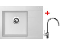Sinks RIM 650 L Milk + Vitalia Sinks RIM 650 L Milk + Vitalia