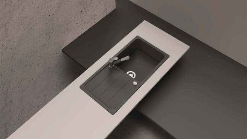 Granitový dřez Schock Formhaus D-100L-A Asphalt