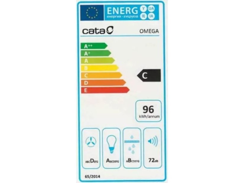 Komínová digestoř CATA OMEGA Nerez 600
