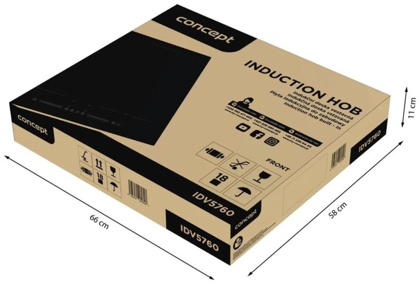 Indukčná doska s flexi zónou Concept IDV5760 SINFONIA - 10