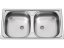Nerezový dřez Sinks OKIO 780 DUO M 0,5mm matný