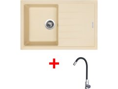 Set Sinks BEST 780 Sahara + Elasta nerez/černá - 1