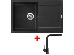 Sinks ULTIMA 790 Pureblack + Elka čierná matná Sinks ULTIMA 790 Pureblack + Elka čierná matná