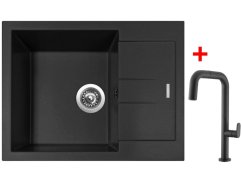 Set Sinks Amanda 650 Nanoblack+Eva P Nanoblack