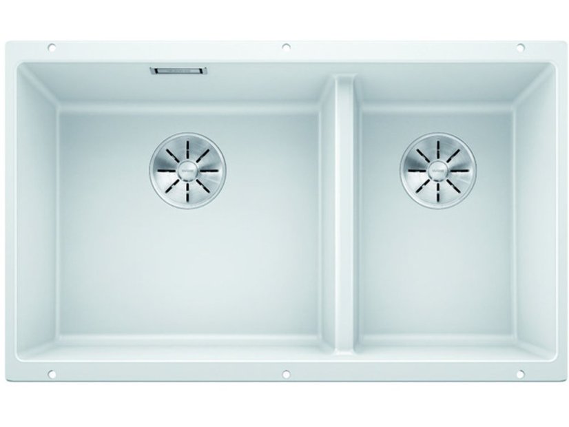 Granitový drez Blanco SUBLINE 430/270 U InFino biela bez tiahla