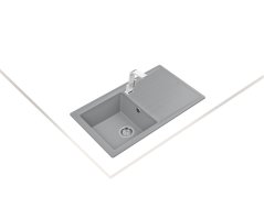 Granitový drez Teka STONE 50 B-TG 1B 1D Hliníkovo šedá
