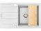 Granitový dřez Pyramis Sparta Plus Lux 78x48 1B 1D Bílá