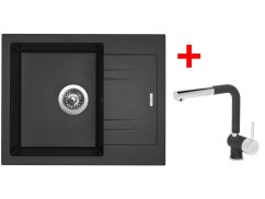 Sinks LINEA 600 Metalblack + Mix 3 P GR Sinks LINEA 600 Metalblack + Mix 3 P GR