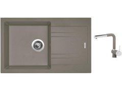 Set Sinks LINEA 780 N Truffle + baterie Sinks MIX 3 P Truffle