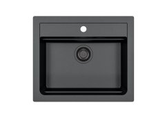 Granitový drez Alveus Atrox 30 čierný - Black Edition