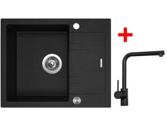 Sinks LINEA 600 XC Granblack + Elka čierná matná Sinks LINEA 600 XC Granblack + Elka čierná matná